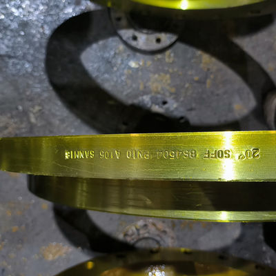 Qualität  Slip On ANSI Pipe Flange Yellow Painting SCH5s-SCH160 Wall Thickness Fabrik